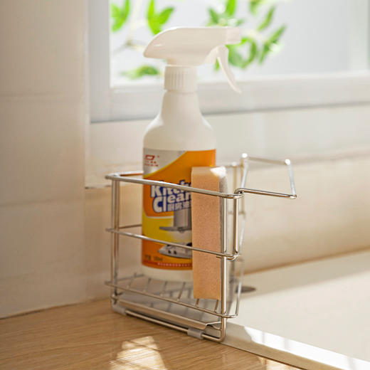 摩登主妇三角抹布沥水架厨房304不锈钢洗碗布拐角收纳水槽置物架 商品图2