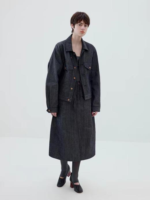 Simple Project/Y2614/轻磅苎麻靛蓝原色牛仔夹克 商品图3