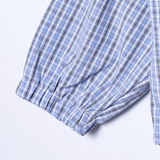 J660SDSA男士春夏新款痞帅男装设计师百搭格子半拉链立领卫衣百搭宽松 商品图4