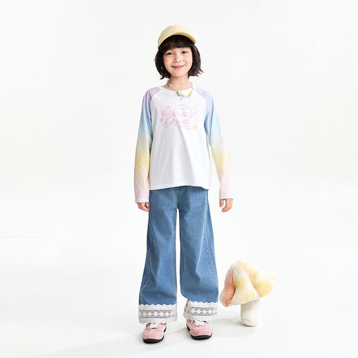 【实体店同款】女童长袖针织衫春季新款安奈儿童装AG611085 商品图3