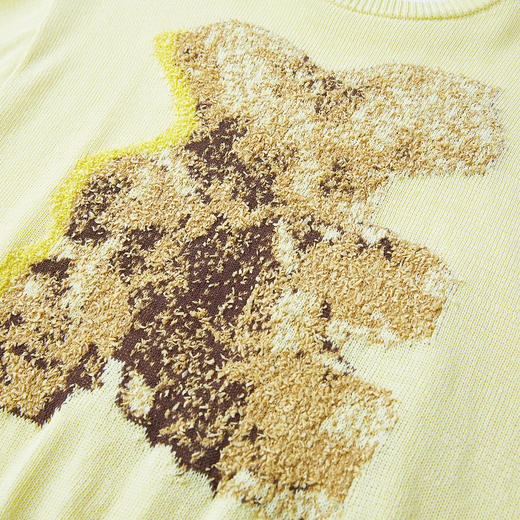 谜底套头针织衫长袖2026年春季新品原创图案艺术毛衣女261MZ0323 商品图3