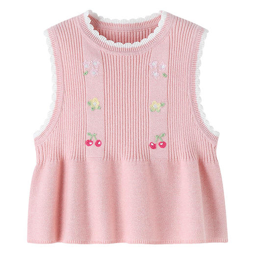 【实体店同款】女童针织背心春季新款安奈儿童装XG612048 商品图6