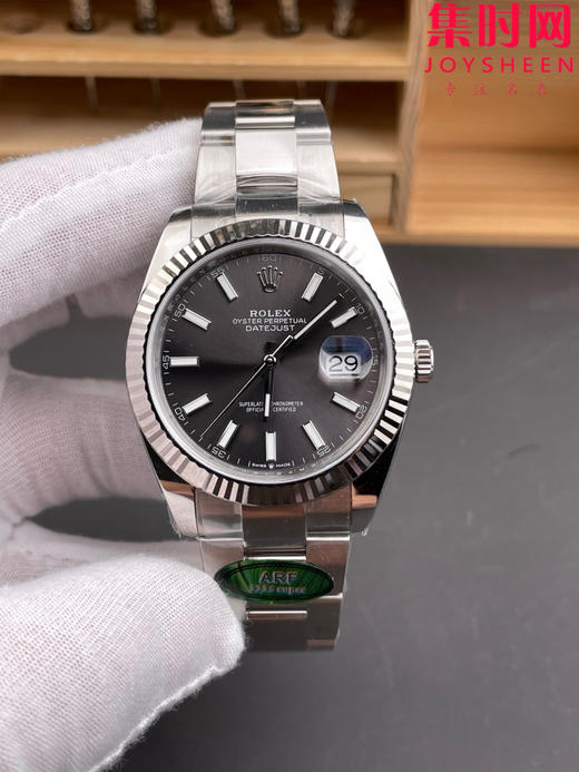 ARF劳力士日志型41mm 水泥灰 灰盘 丹东3235机 板带 三珠链 904L钢 男士腕表 商品图0