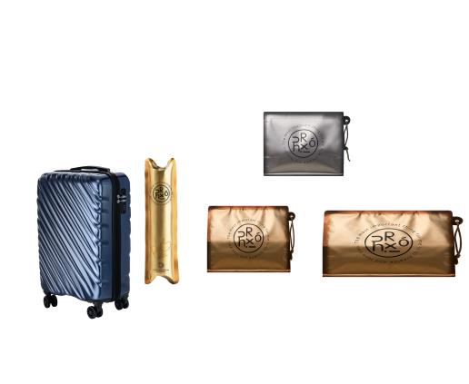 【加赠品 】CROWN皇冠拉杆箱CF2017H蓝金20寸-S 商品图0