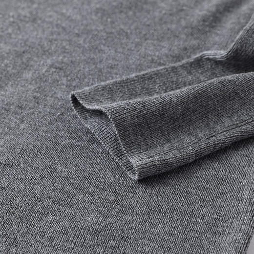 雀说高级感绵羊毛保暖灰色针织衫女早春新款套头亮片修身显瘦上衣ALW50136 商品图4