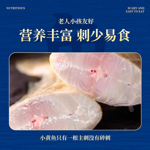【GJ链接请勿用!!!】【舟山野生小黄鱼礼盒】液氮锁鲜，新年 “小金条”，500克/袋 商品图4