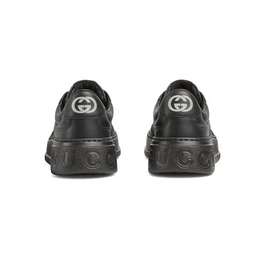【三】GUCCI 古驰 男士男士GG厚底运动鞋 黑色 669582 AAEFU 1000 商品图2