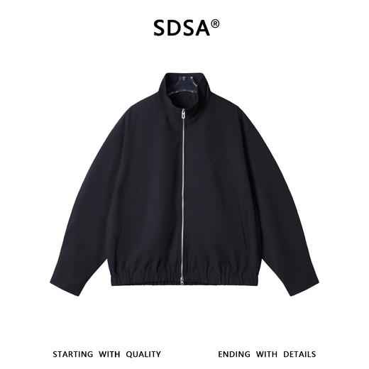 SDSA春夏新款痞帅男装美式时尚贴布字母拉链立领夹克外套休闲百搭 商品图1