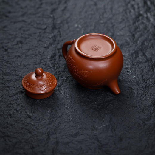 【青山特惠】宜兴 原矿大红袍 潘壶 手工紫砂壶.190cc.李杰 商品图8