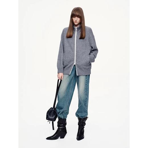 一店k （重工水洗！罕见竹节纹理纯棉牛仔！）这条弯刀裤的设计真的爱死了！好绝的版型！不愧是M0C0的年度神裤！腿型不满意的姐妹闭眼冲！焊在腿上的怀旧风弯刀牛仔裤 商品图8