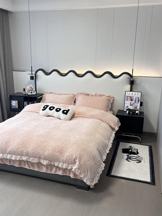 【清仓165元起】【一套约7.5斤重】秋冬雕花花边牛奶绒四件套【不支持退换货】 商品图6