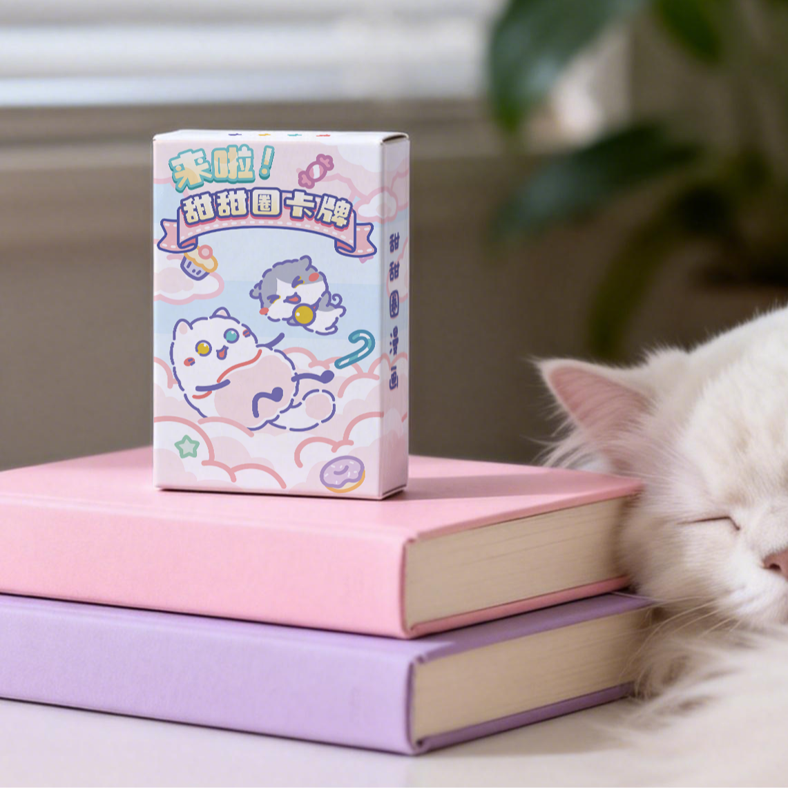 【新品】甜甜圈漫画扑克牌，亲子共享欢乐时光！