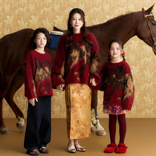亲子装 年服 大展鸿图毛衣 商品图1