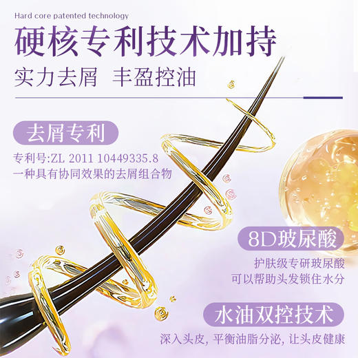 ⁴加送旅行装+发膜【蒂花之秀玻尿酸洗发露】控油蓬松&净屑任选 450ml/瓶 YC04-CR-YQYX 商品图7