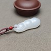新疆和田玉且末料羊脂玉超白大气福豆 126-11 商品缩略图5