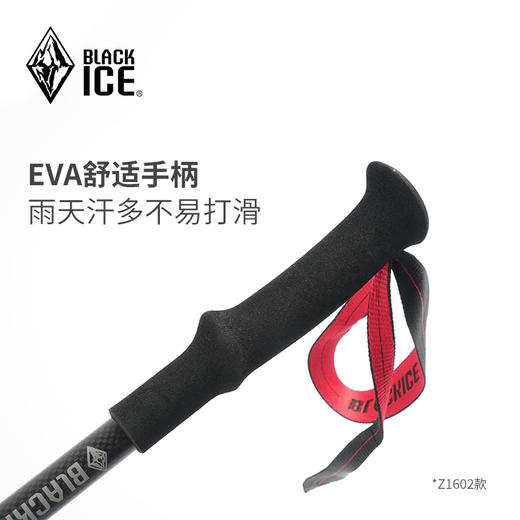 黑冰户外徒步碳纤维登山杖伸缩拐杖男女专业爬山折叠手杖1602单根 商品图3