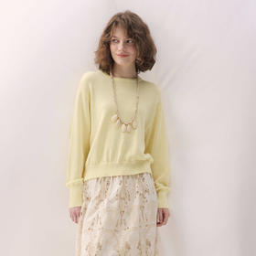 谜底套头针织衫长袖2026年春季新品原创图案艺术毛衣女261MZ0323