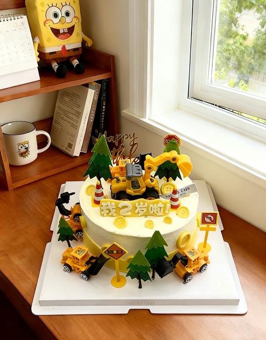 【优品系列】---【挖掘机】儿童蛋糕 商品图1