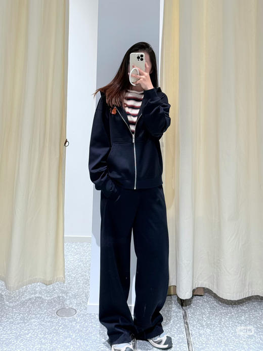 126-3排他性独家圆正 小禾 马上封侯 羊毛复合针织布 高密薄绒 开衫外套/直筒裤/半身裙 商品图4