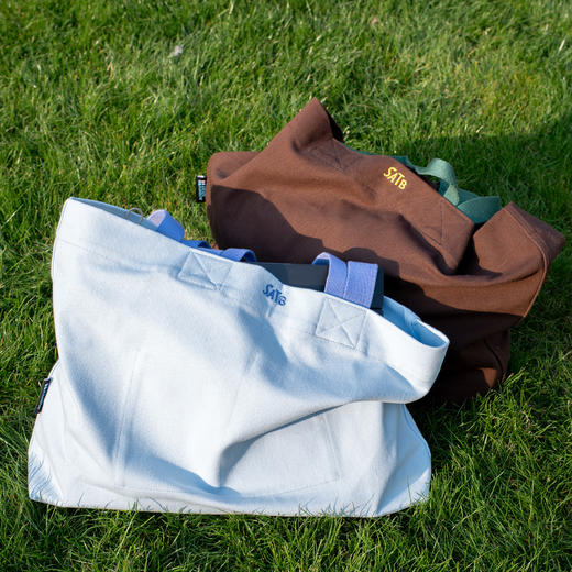 超能装！我超爱的彩虹纯棉帆布大容量单肩包 商品图3