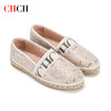 CHCH祈祈春夏新款蕾丝渔夫鞋休闲女鞋一脚蹬CN1B5532大码脚【无运费险】 商品缩略图3