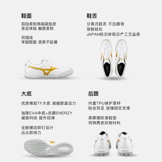 【M8】小李子美津浓MORELIA莫雷拉M8高端日产TF碎钉袋鼠皮足球鞋成人男 商品图1