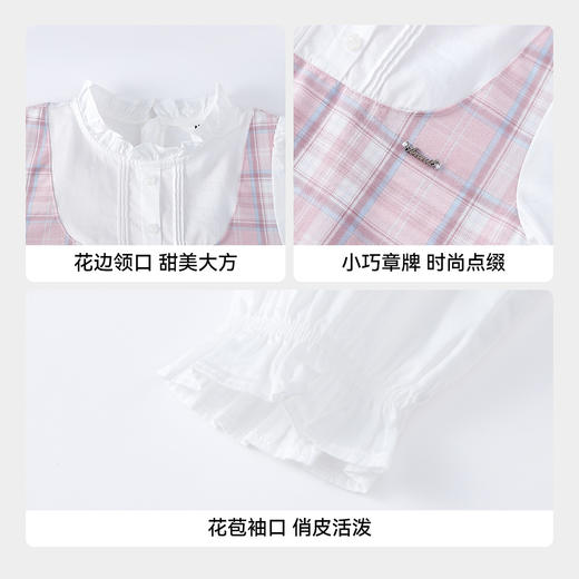 【实体店同款】女童长袖连衣裙春季新款安奈儿童装AG613049 商品图4
