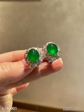 蛋面耳钉【6240901】具体价格微信咨询