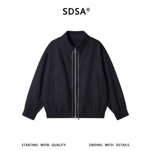 RY5017SDSA男士春夏新款痞帅男装潮牌时尚多拉链翻领夹克外套纯色百搭 商品图1