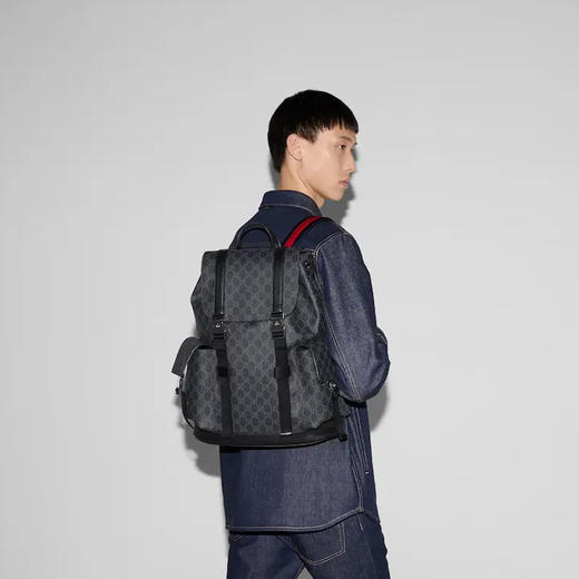 【一】GUCCI 古驰 男士GG双肩包 混色 792080 FADJQ 1185 商品图6