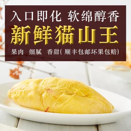 [最农公社]正品马来西亚猫山王榴莲鲜果树上熟 收到冷藏后立刻食用风味口感佳（顺丰京东陆运） 商品图5