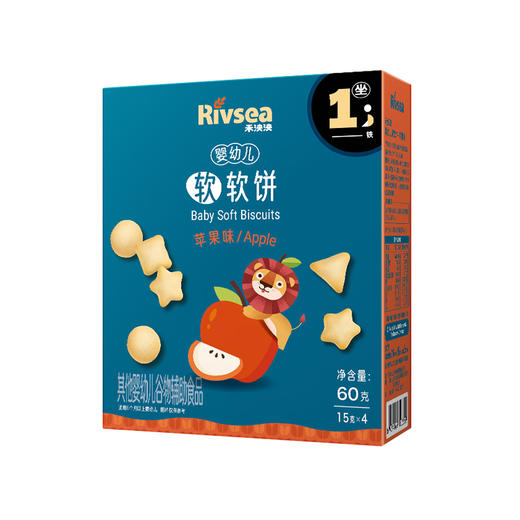 禾泱泱婴幼儿软软饼-苹果味/原味60g(15g*4) 商品图12