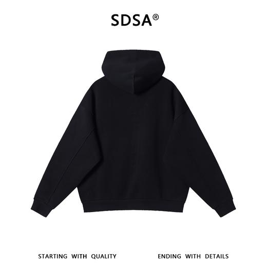 88168SDSA男士秋冬新款痞帅男装韩版简约胶带印花设计拉链连帽卫衣百搭 商品图4