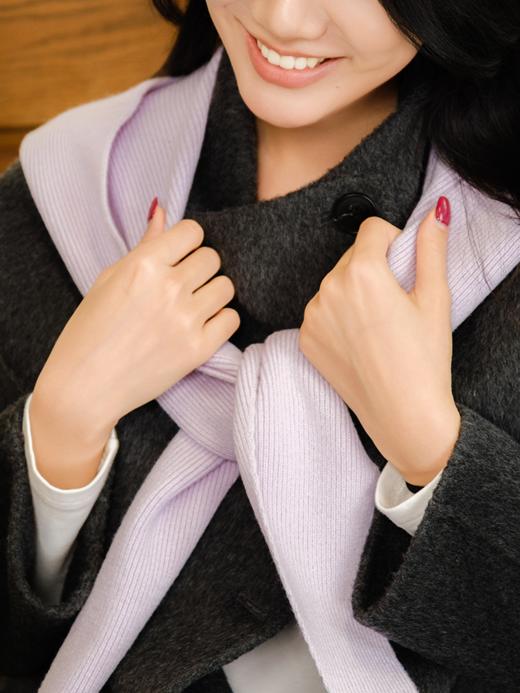 冬日氛围神器 超细美丽诺羊毛连帽围巾ACG1SAF091、ACG1SAF068 商品图6