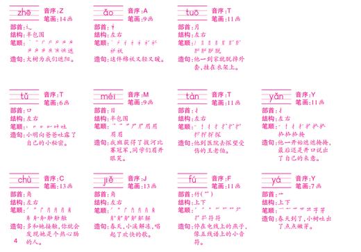 识字卡片（学生用）二年级下册（新版）配套统编新教材 商品图4