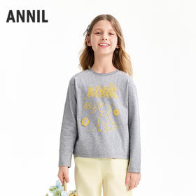 【实体店同款】女童长袖针织衫春季新款安奈儿童装AG611083