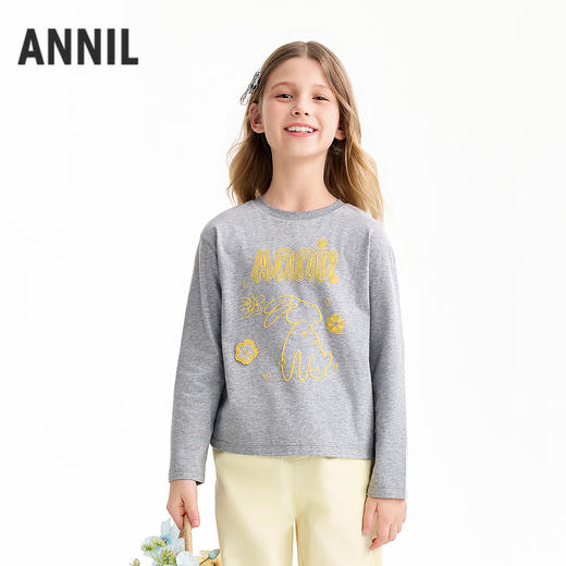 【实体店同款】女童长袖针织衫春季新款安奈儿童装AG611083 商品图0