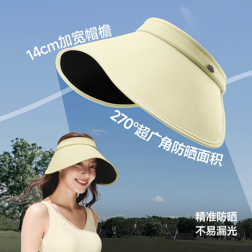 【春上新】【新品】6楼-蕉下女士侧脸黑胶灯罩防晒帽BM554吊牌价179 商品图3