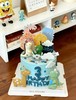【臻品系列】-加高三层夹心破壳恐龙生日蛋糕【二选一】 商品缩略图1