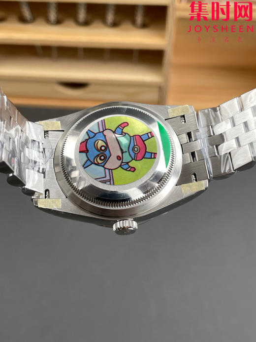 ARF劳力士日志型36mm 蓝色波浪格子纹 丹东3235机 五珠链 904L钢 男士腕表 小手腕福音 商品图8