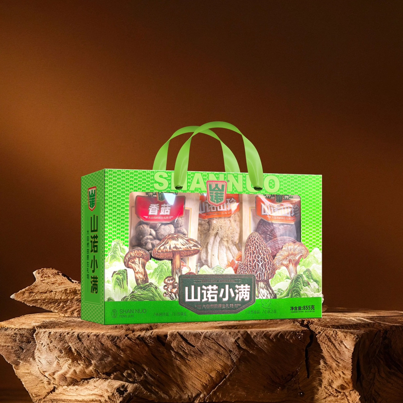 山诺山珍山诺小满春节大礼包菌菇干货送礼福利优选好礼走亲访友