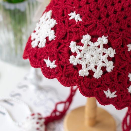 苏苏姐家雪花护耳帽手工diy编织钩针莫兰迪6羊毛毛线团帽子材料包 商品图2