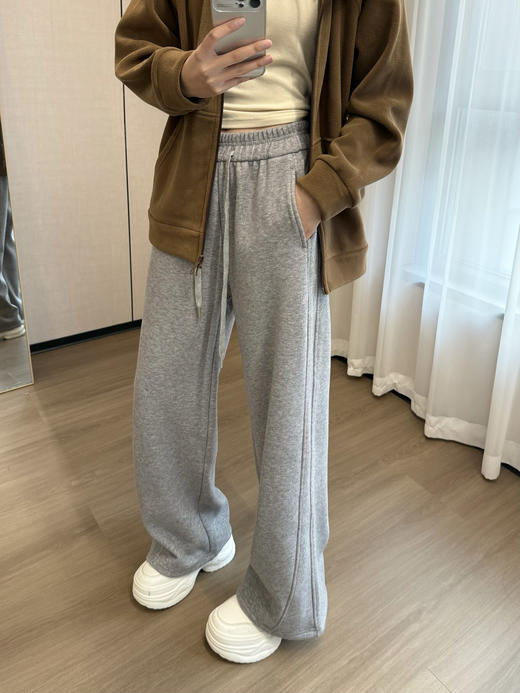 深冬续命神裤加厚还显瘦年糕糯米条直筒裤 商品图10