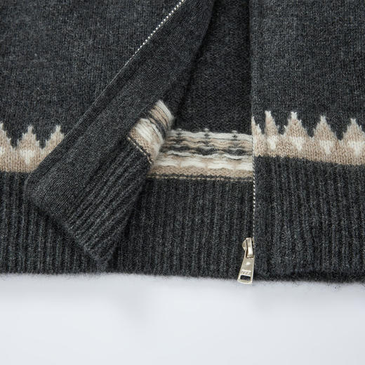 KINGDEER/KD 秋冬新款女式长袖翻领开衫羊绒衫L805618鹿王 商品图7