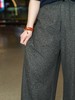 一周发货【垂顺感阔腿裤】【可备注裁剪】毛呢立体，垂顺度很好！深灰色&咖色，后腰松紧，材质40%绵羊毛，60%聚酯纤维，内层有内衬 商品缩略图6