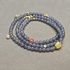 和田玉青海料烟紫冰底6mm精美108念珠 126-22 商品缩略图4