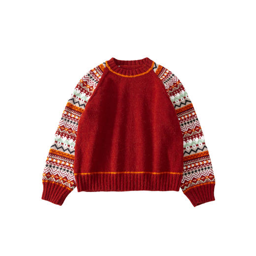 苏苏姐家织爱提花毛衣手工DIY编织棒针套头衣服毛线团自制材料包 商品图4