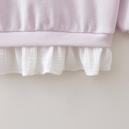 马克珍妮立体花朵女童花边卫衣2026年春装新款560106 商品图3