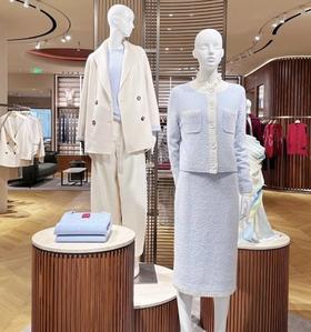 纯元重磅  eds新季香风套装  毛绒混纺豆豆纱 开衫/半裙