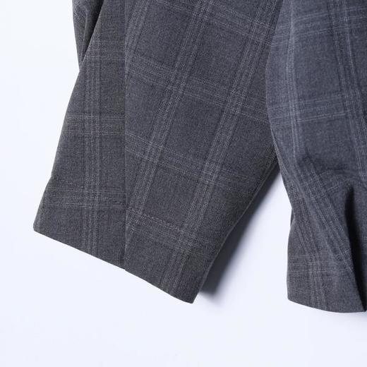 266068SDSA男士春夏新款痞帅男装复古老钱风格纹拉链翻领夹克外套百搭 商品图4